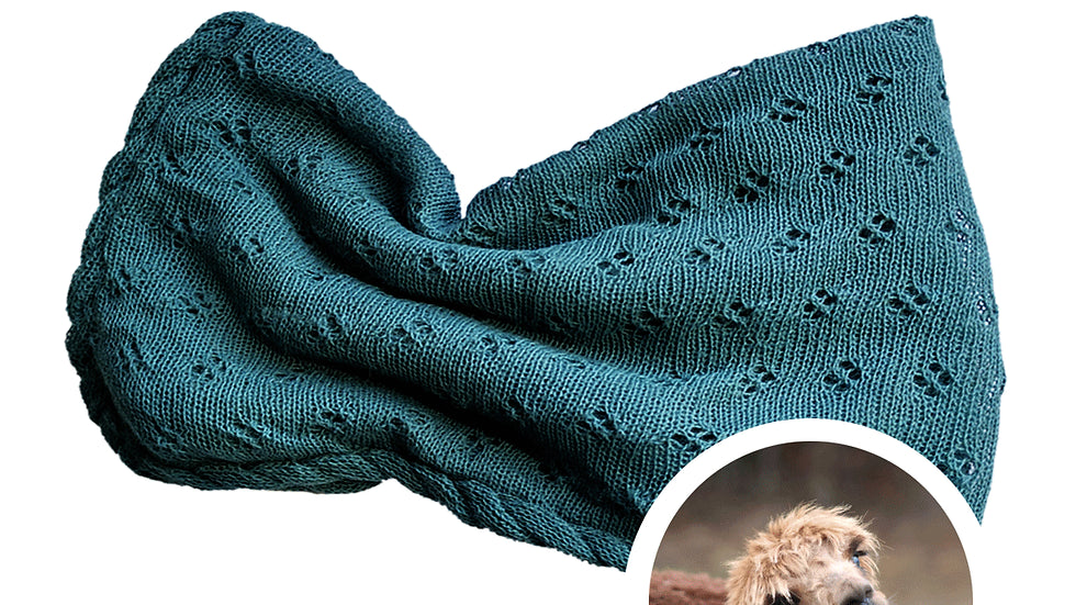 Schal aus 100 % Alpakawolle