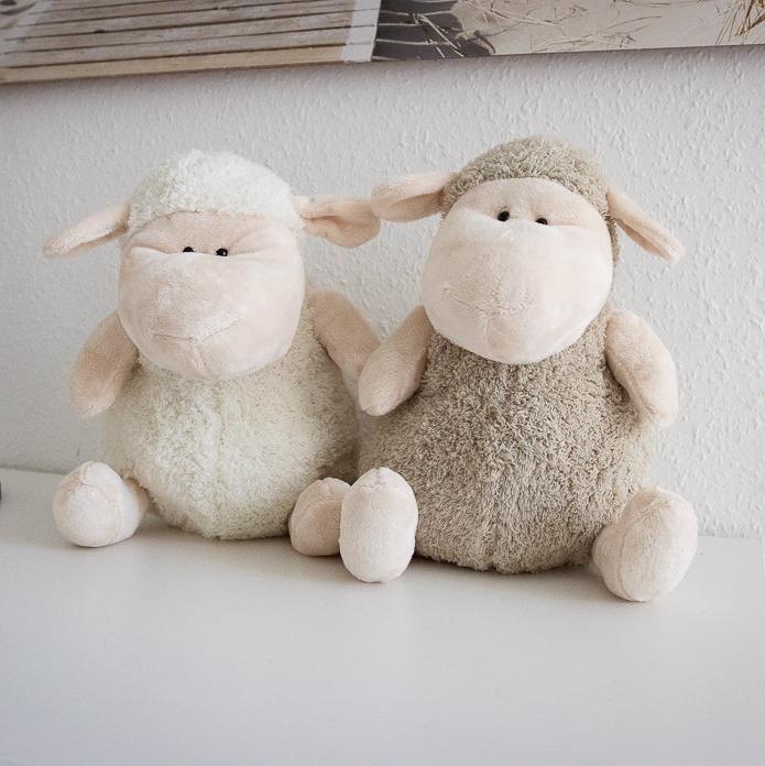 Schaf Kuscheltier in weiß oder beige
